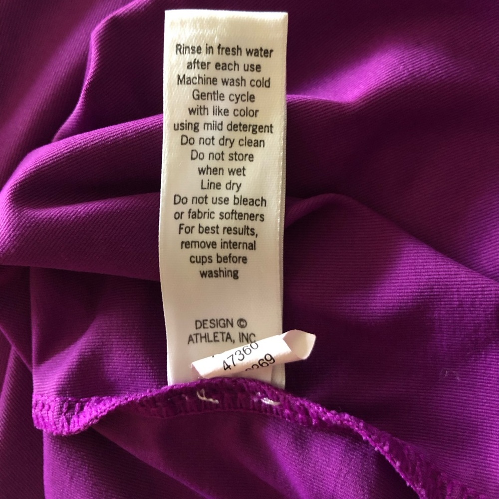 ATHLETA Shorebreak Swim Dress Jazzy Purple Size Medium - Picture 7 of 8